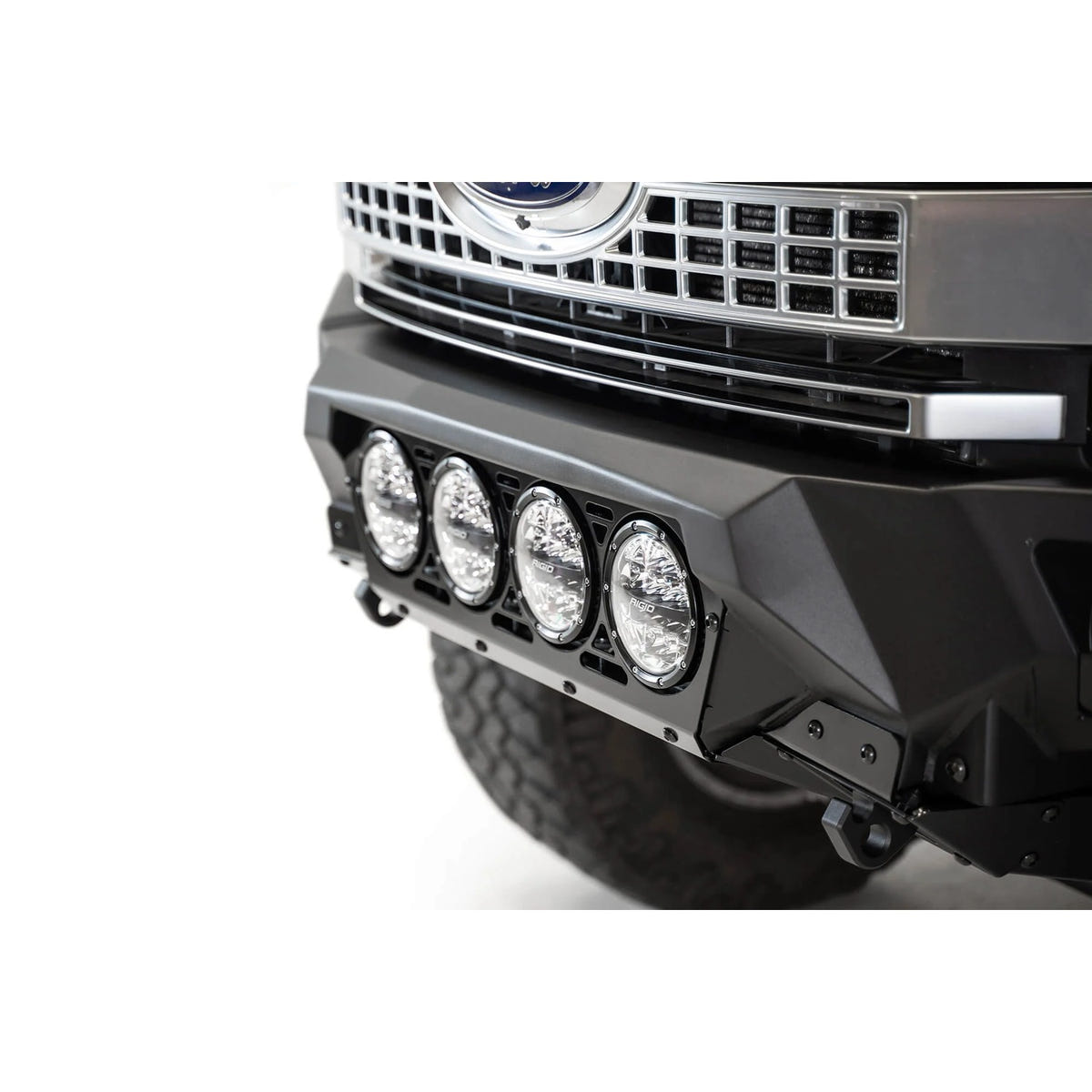 Addictive Desert Designs Bomber Front Bumper With RIGID Light Mounts 17-22 Ford 6.7L Super Duty