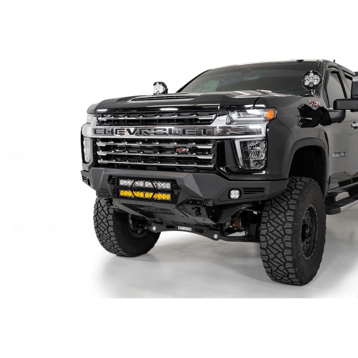Addictive Desert Designs Bomber Front Bumper With 20-Inch Light Mounts 20-23 Chevy 6.6L Duramax