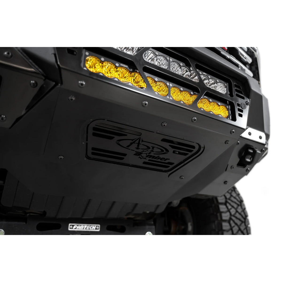 Addictive Desert Designs Bomber Front Bumper With 20-Inch Light Mounts 20-23 Chevy 6.6L Duramax
