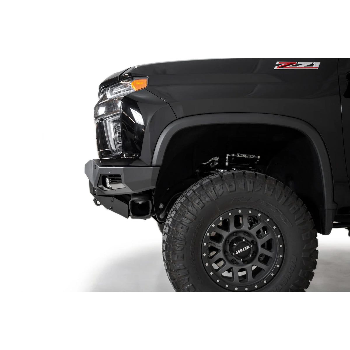 Addictive Desert Designs Bomber Front Bumper With 20-Inch Light Mounts 20-23 Chevy 6.6L Duramax