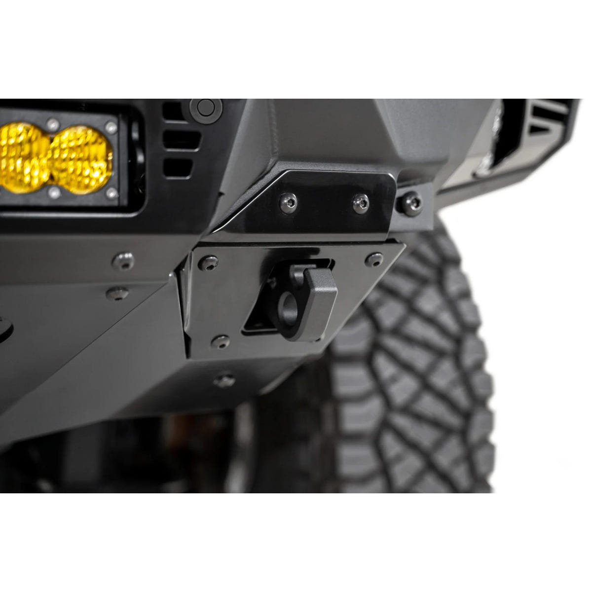 Addictive Desert Designs Bomber Front Bumper With 20-Inch Light Mounts 20-23 Chevy 6.6L Duramax