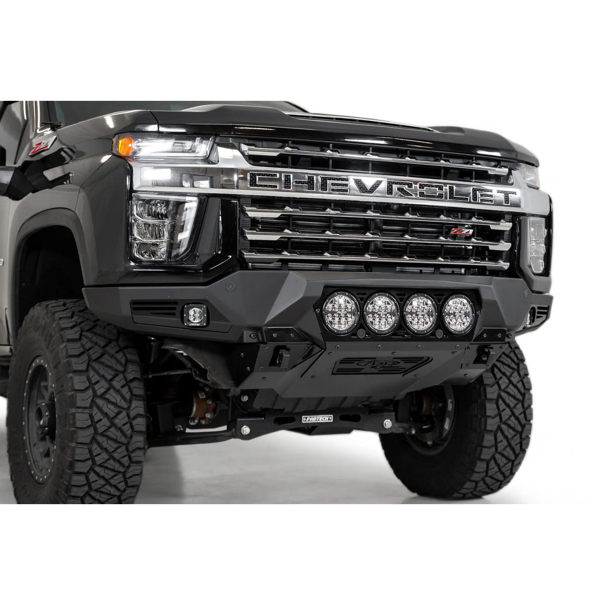 Addictive Desert Designs Bomber Front Bumper With RIGID Light Mounts 20-23 Chevy 6.6L Duramax