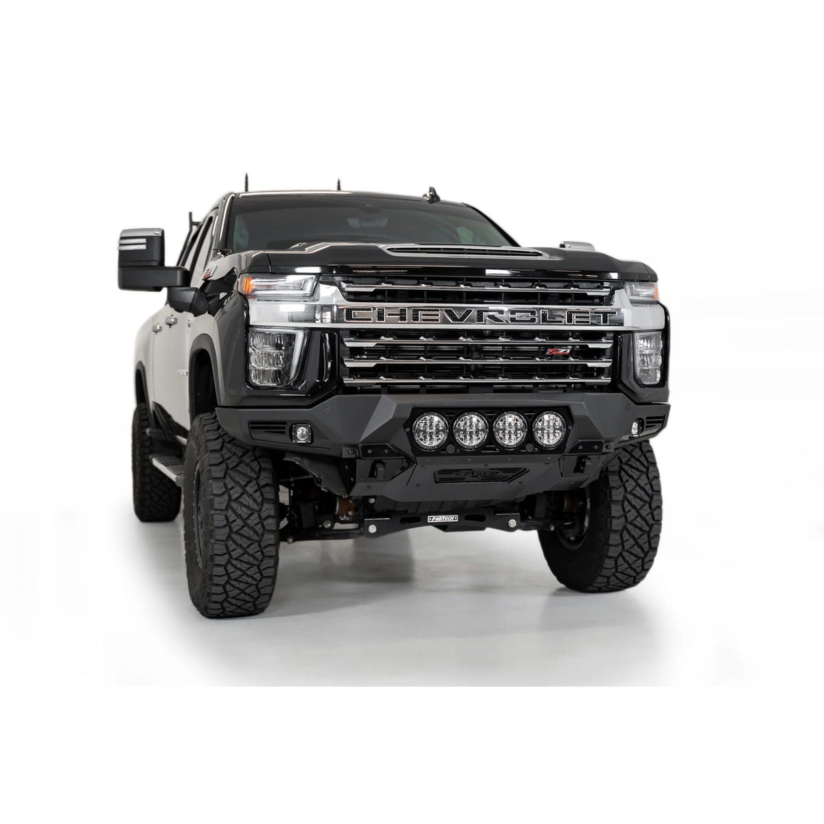 Addictive Desert Designs Bomber Front Bumper With RIGID Light Mounts 20-23 Chevy 6.6L Duramax