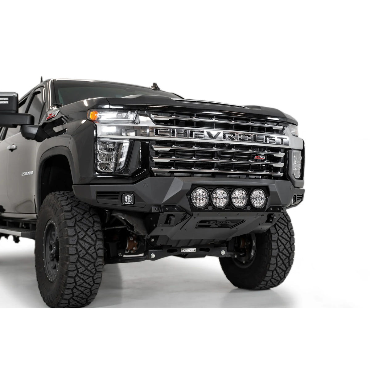 Addictive Desert Designs Bomber Front Bumper With RIGID Light Mounts 20-23 Chevy 6.6L Duramax