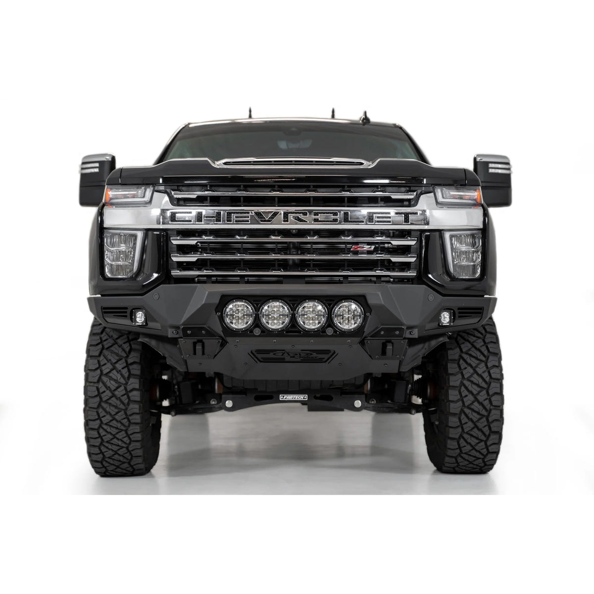 Addictive Desert Designs Bomber Front Bumper With RIGID Light Mounts 20-23 Chevy 6.6L Duramax