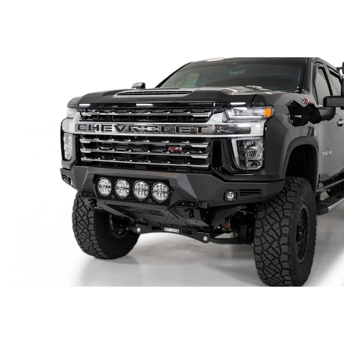 Addictive Desert Designs Bomber Front Bumper With RIGID Light Mounts 20-23 Chevy 6.6L Duramax