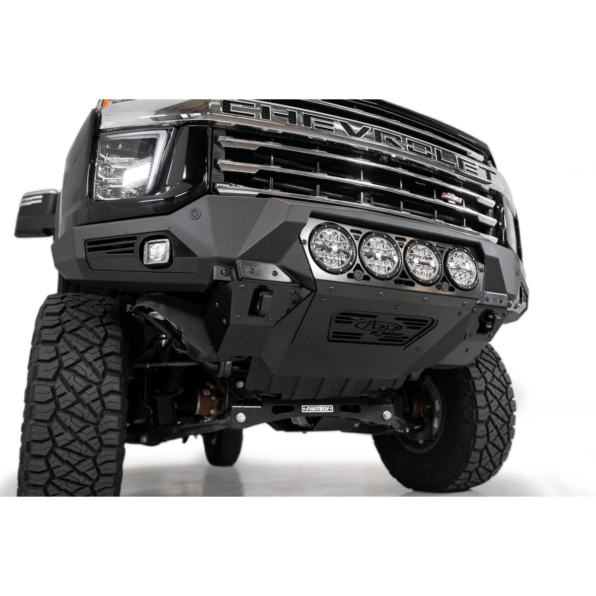 Addictive Desert Designs Bomber Front Bumper With RIGID Light Mounts 20-23 Chevy 6.6L Duramax