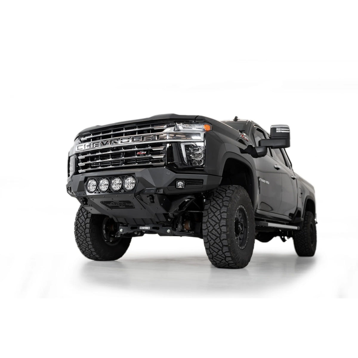 Addictive Desert Designs Bomber Front Bumper With RIGID Light Mounts 20-23 Chevy 6.6L Duramax