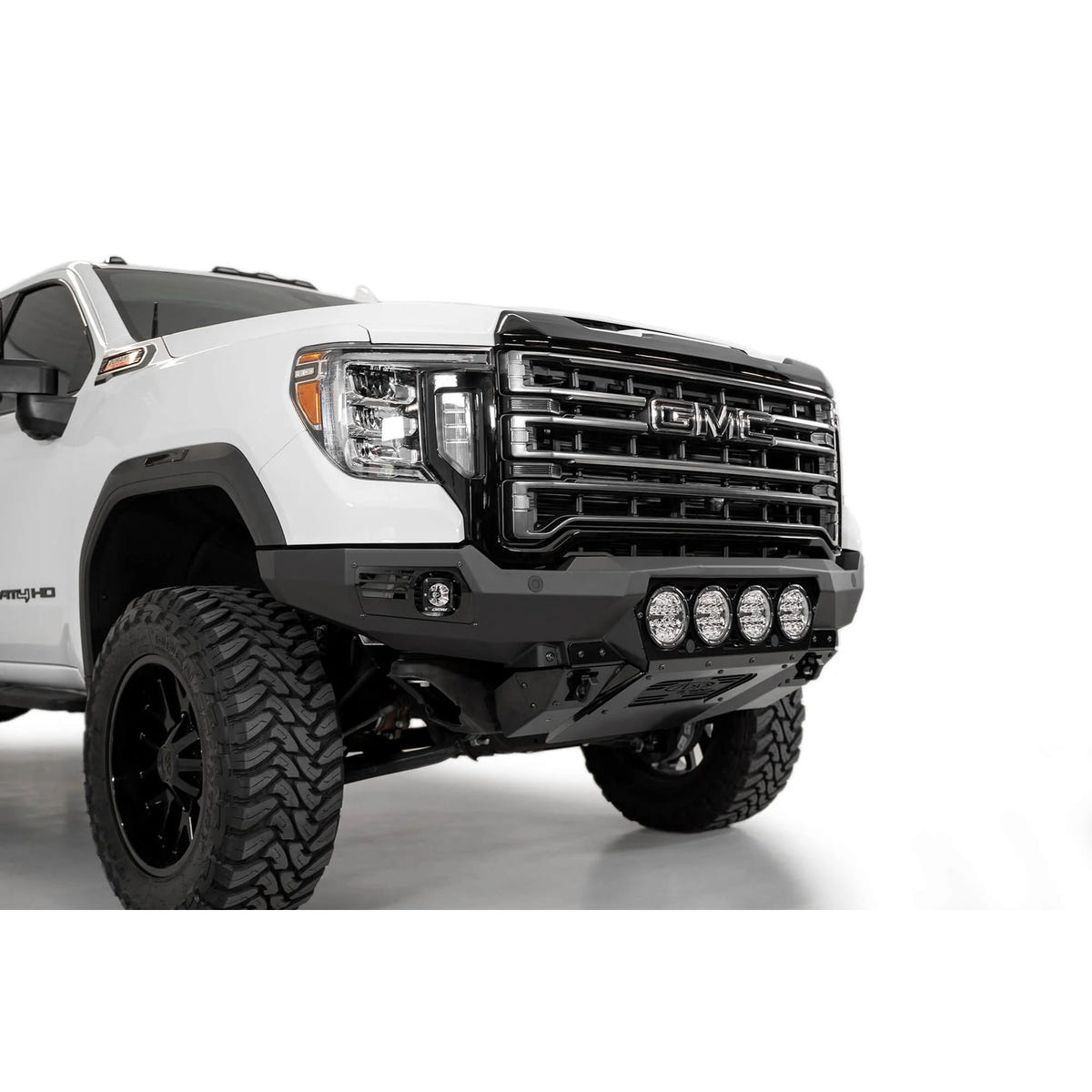 Addictive Desert Designs Bomber Front Bumper With RIGID Light Mounts 20-23 GMC 6.6L Duramax
