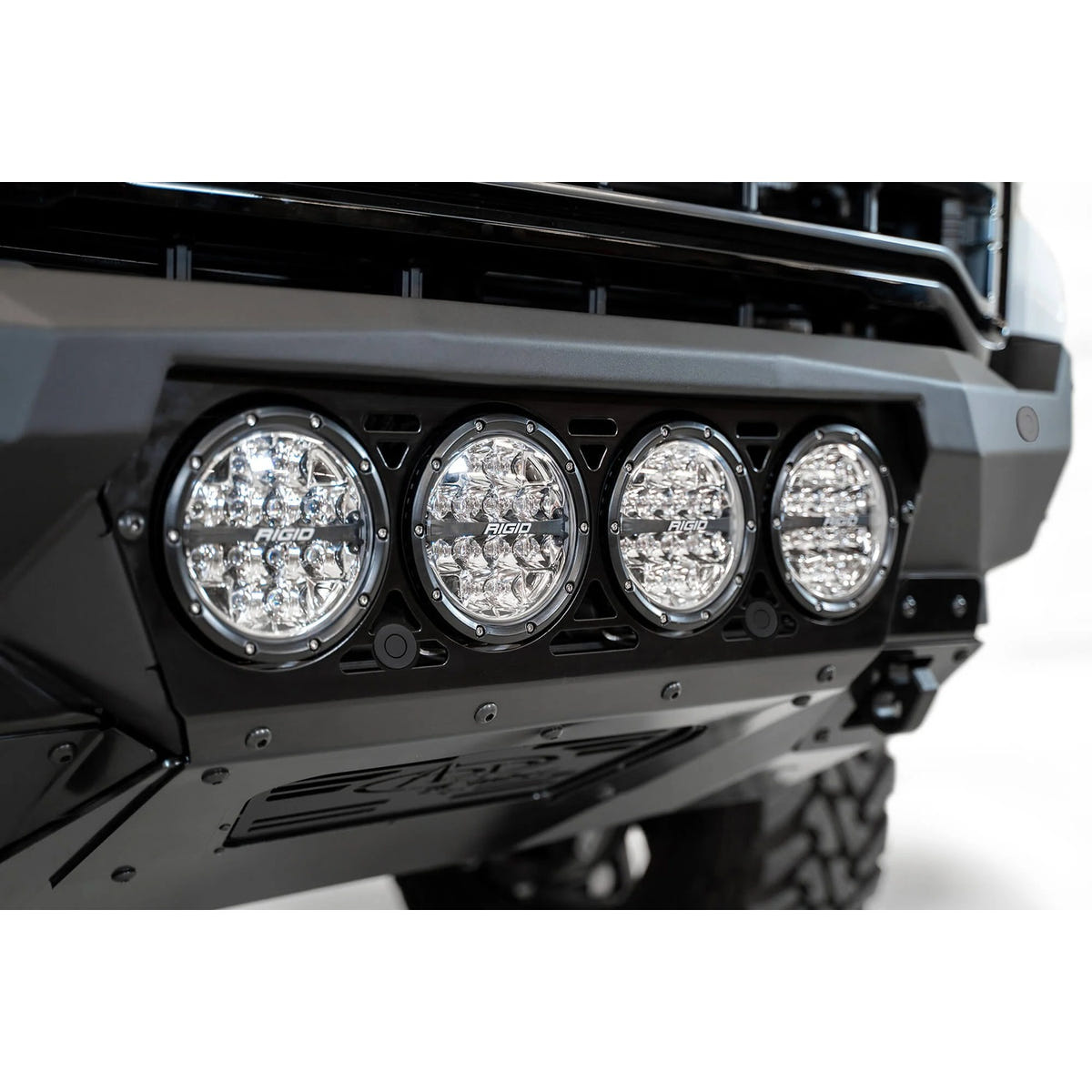 Addictive Desert Designs Bomber Front Bumper With RIGID Light Mounts 20-23 GMC 6.6L Duramax