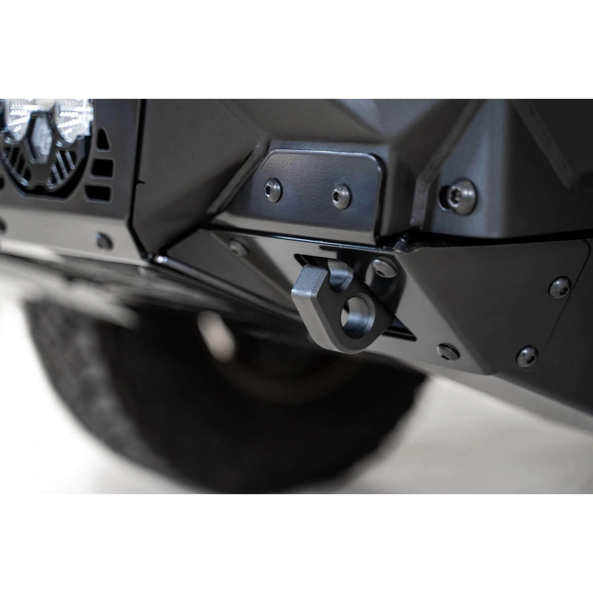 Addictive Desert Designs Bomber Front Bumper With Baja Designs Light Mounts 19-24 Ram 6.7L Cummins