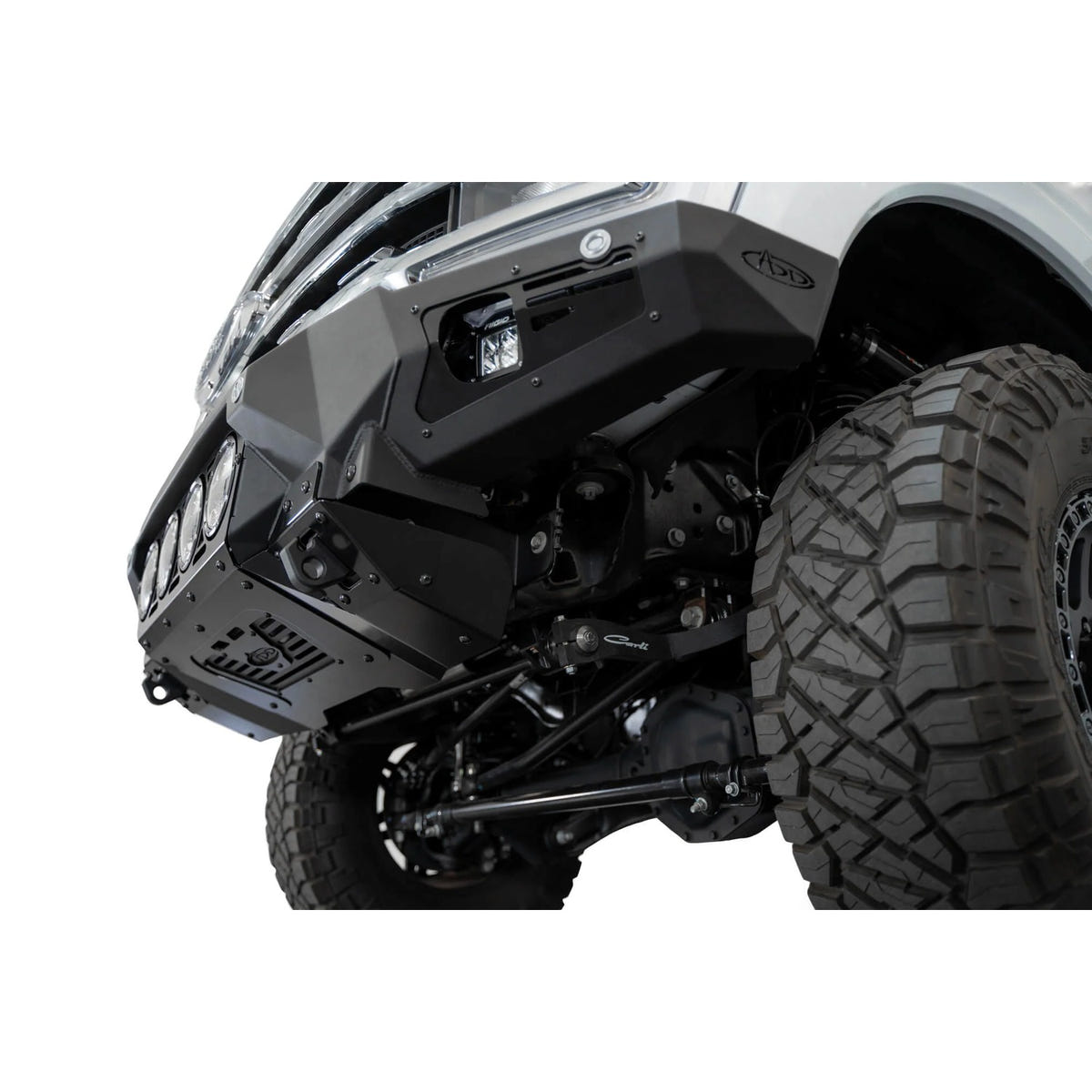 Addictive Desert Designs Bomber Front Bumper With RIGID Light Mounts 23-26 Ford 6.7L Super Duty