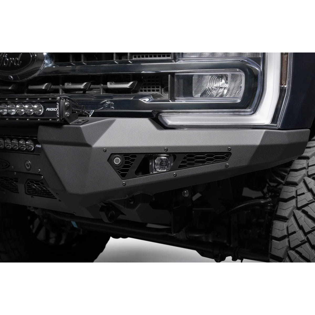 Addictive Desert Designs HoneyBadger Front Bumper 23-26 Ford 6.7L Super Duty
