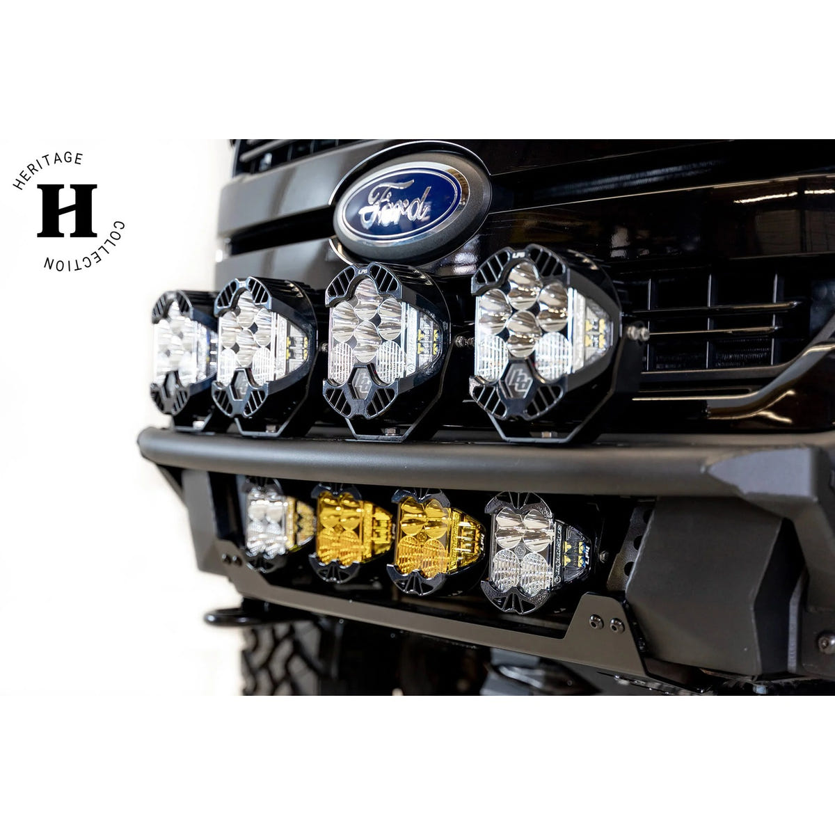 Addictive Desert Designs PRO Bolt On Add On Light Hoop 2018 Ford 3.0L EcoDiesel