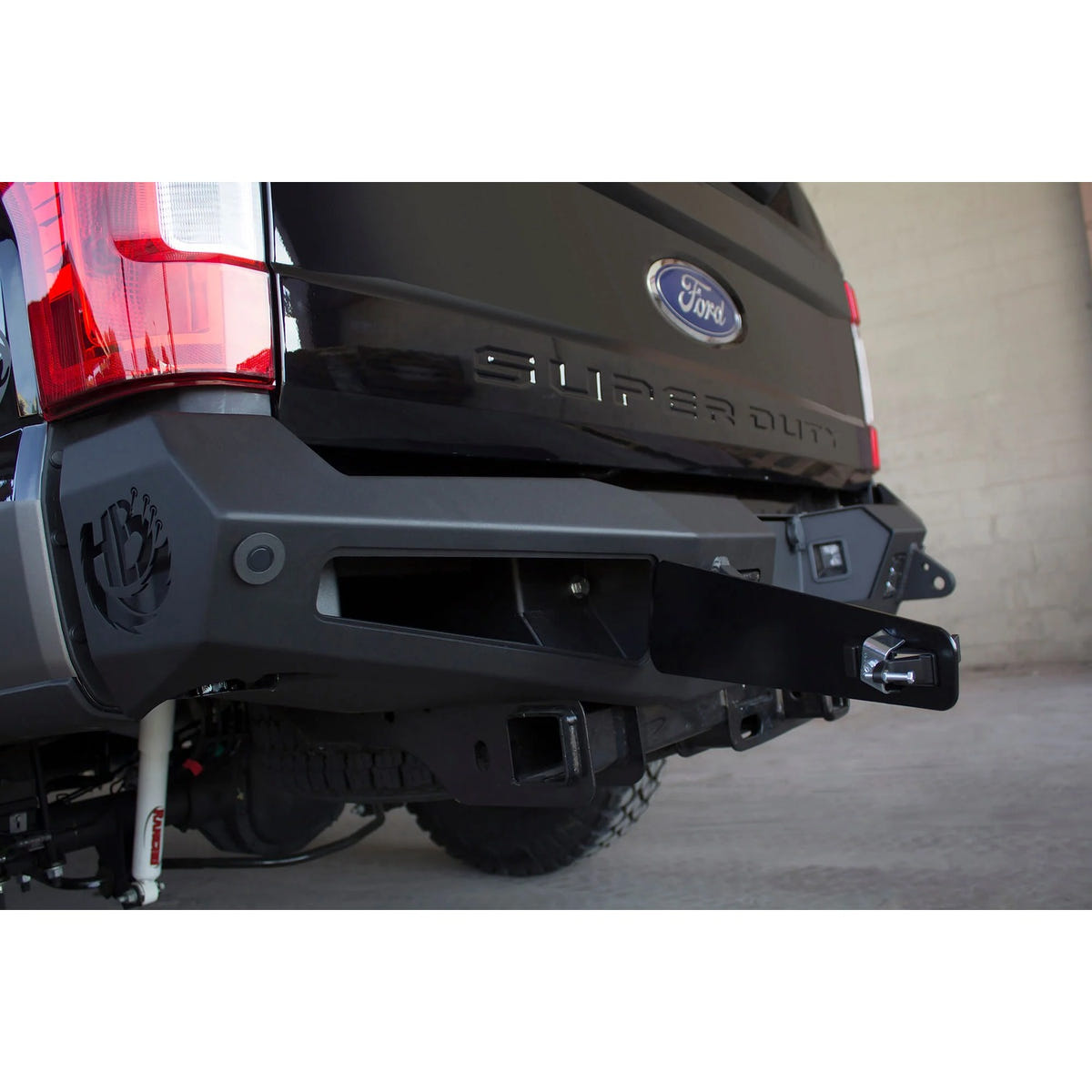 Addictive Desert Designs HoneyBadger Rear Bumper 17-22 Ford Super Duty