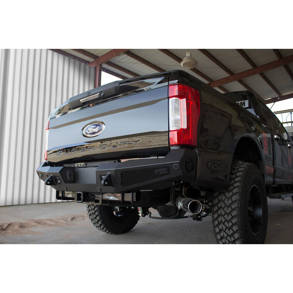 Addictive Desert Designs HoneyBadger Rear Bumper 17-22 Ford Super Duty