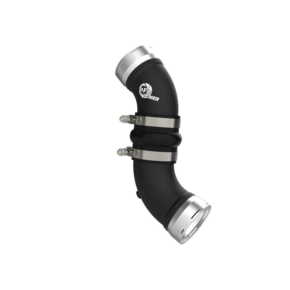 AFE BladeRunner 3.5" Aluminum Cold Charge Pipe Black for 06-10 GM 6.6L Duramax LBZ and LMM