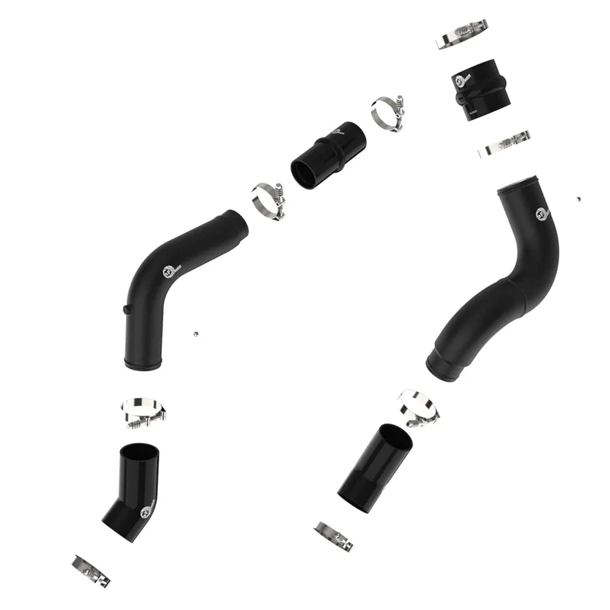 AFE BladeRunner Aluminum Charge Pipes for 19-23 Ram 2500 and 3500 6.7L Cummins