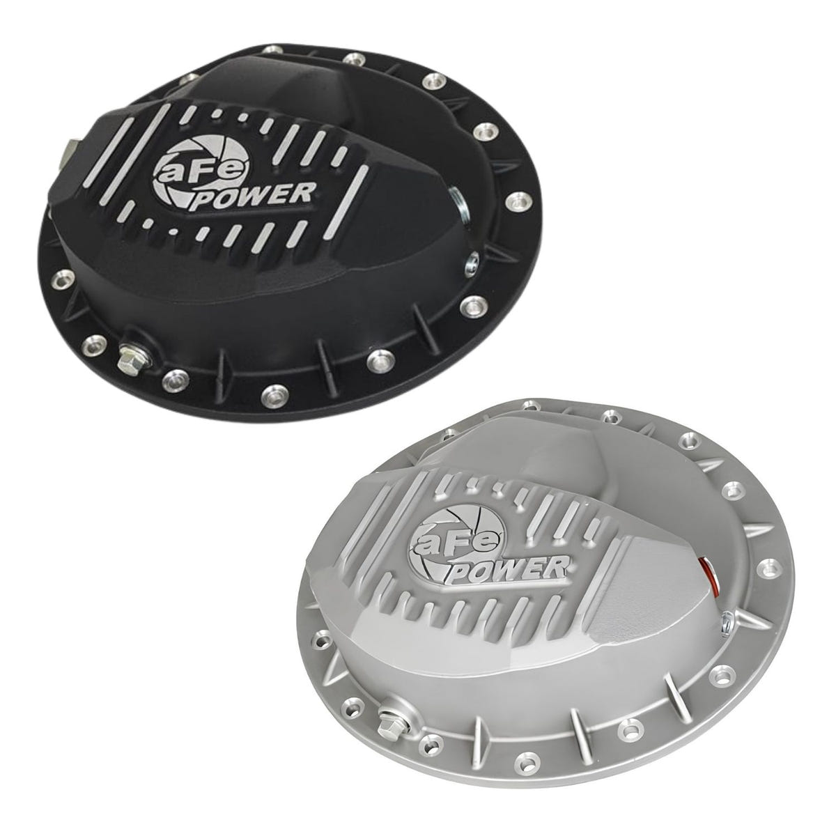 AFE Street Series Rear Differential Cover Raw and Black Finish for 16-19 Nissan Titan XD 5.0L Cummins