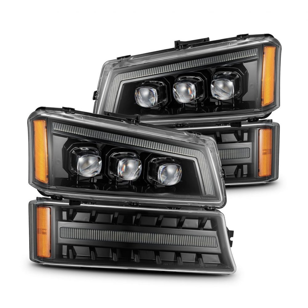 Alpharex NOVA-Series LED Projector Headlights for 03-07 Chevrolet 2500HD and 3500