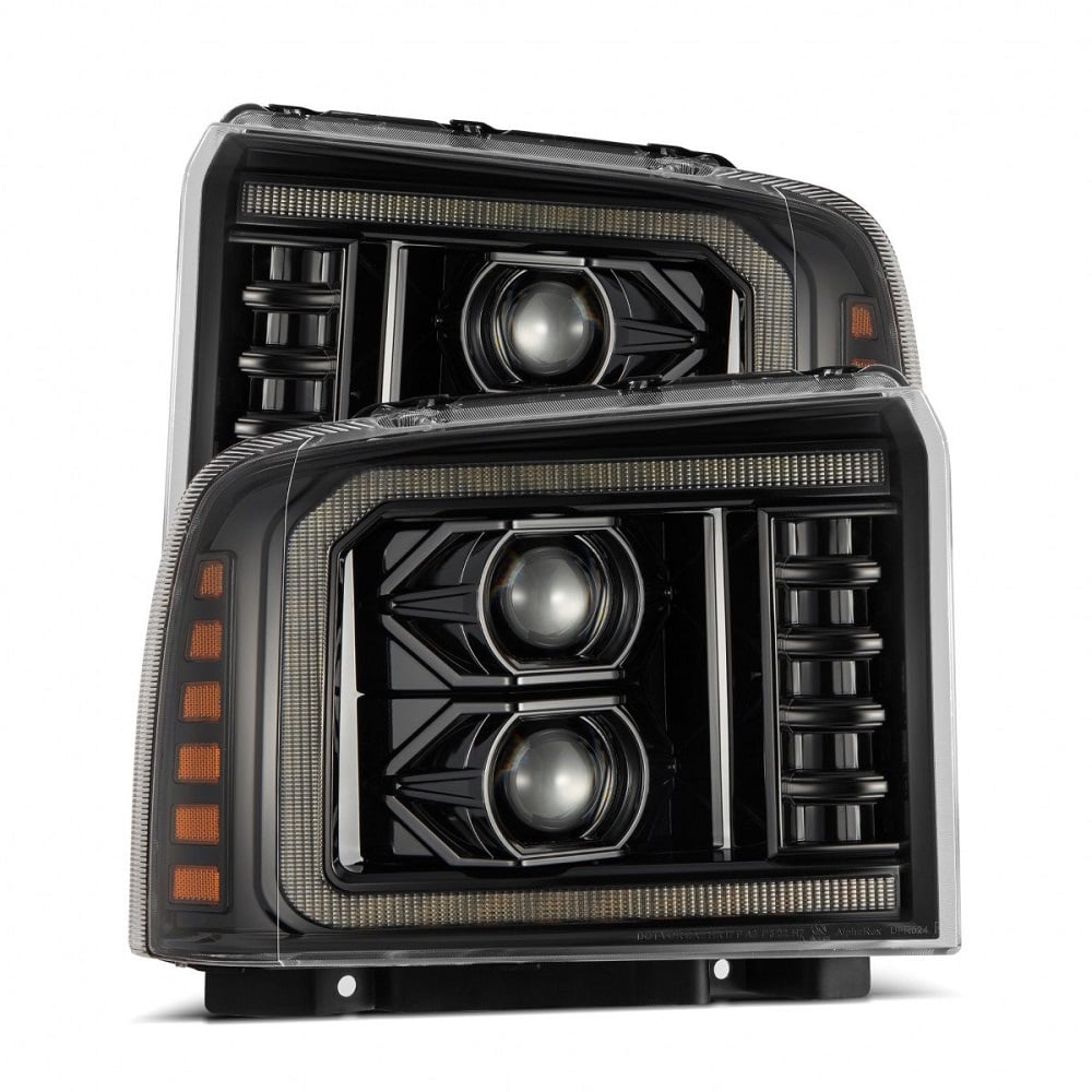 Alpharex LUXX-Series LED Projector Headlights for 05-07 Ford F-250 and F-350