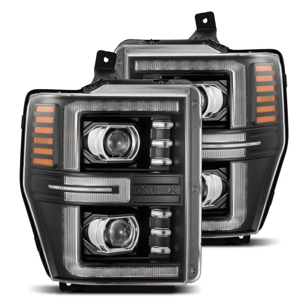 Alpharex LUXX-Series LED Projector Headlights for 08-10 Ford F-250 and F-350