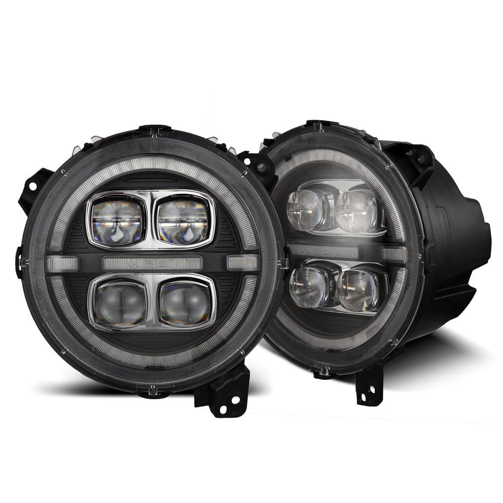 Alpharex NOVA-Series LED Projector Headlights for 18-23 Jeep Wrangler JL and Gladiator JT