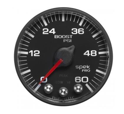 Auto Meter Spek Pro Dual Full Pillar Gauge Kit EGT, Boost for 08-10 6.4L Ford Powerstroke