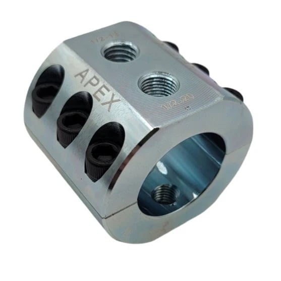 Apex Chassis Steering Stabilizer Clamp for 18-23 Jeep Wrangler JL JT