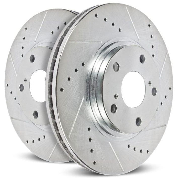 PowerStop Evolution Drilled &amp; Slotted Rotors 09 23 Dodge/Ram 6.7L Cummins