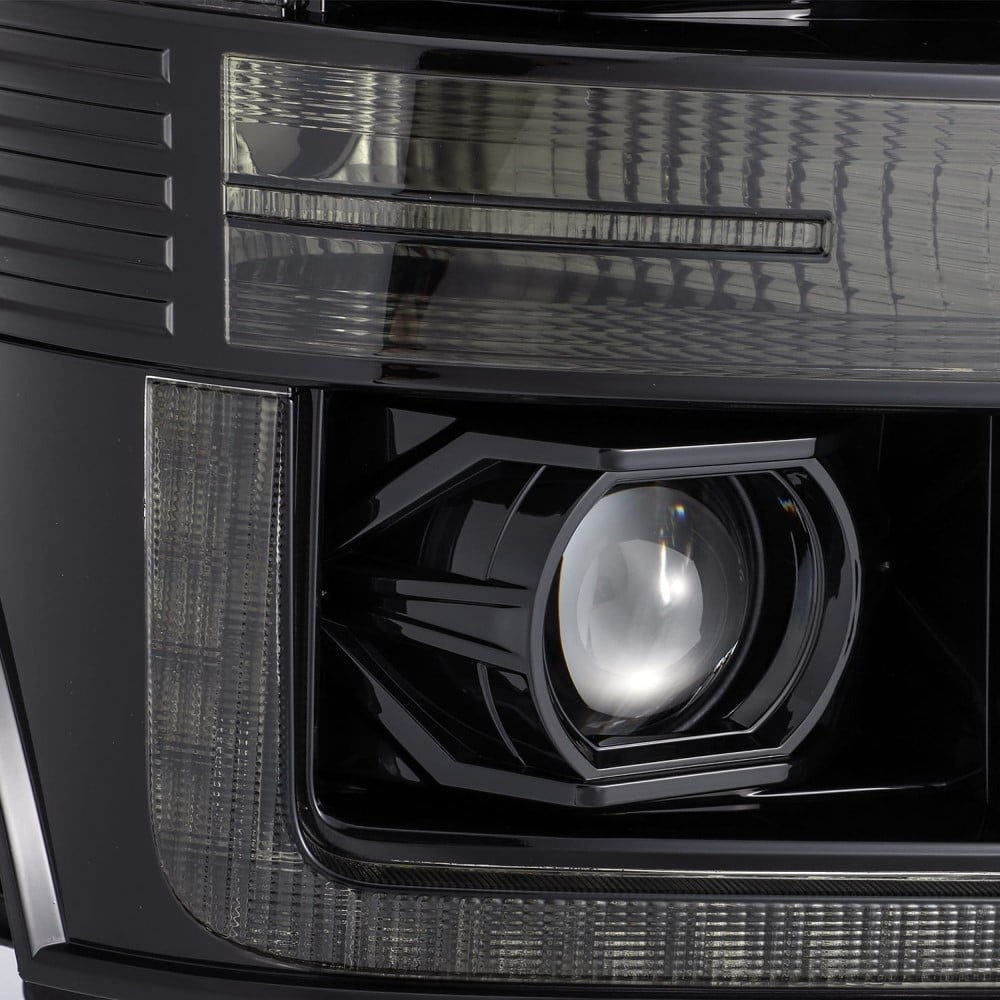Alpharex PRO-Series Alpha-Black Projector Headlights for 11-16 Ford 6.7L Powerstroke
