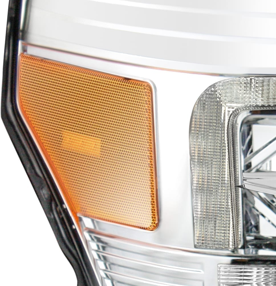 Alpharex PRO-Series Chrome Projector Headlights for 11-16 Ford 6.7L Powerstroke
