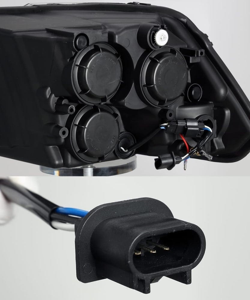 Alpharex LUXX-Series Alpha Black LED Projector Headlights for 10-18 Ram 6.7L Cummins