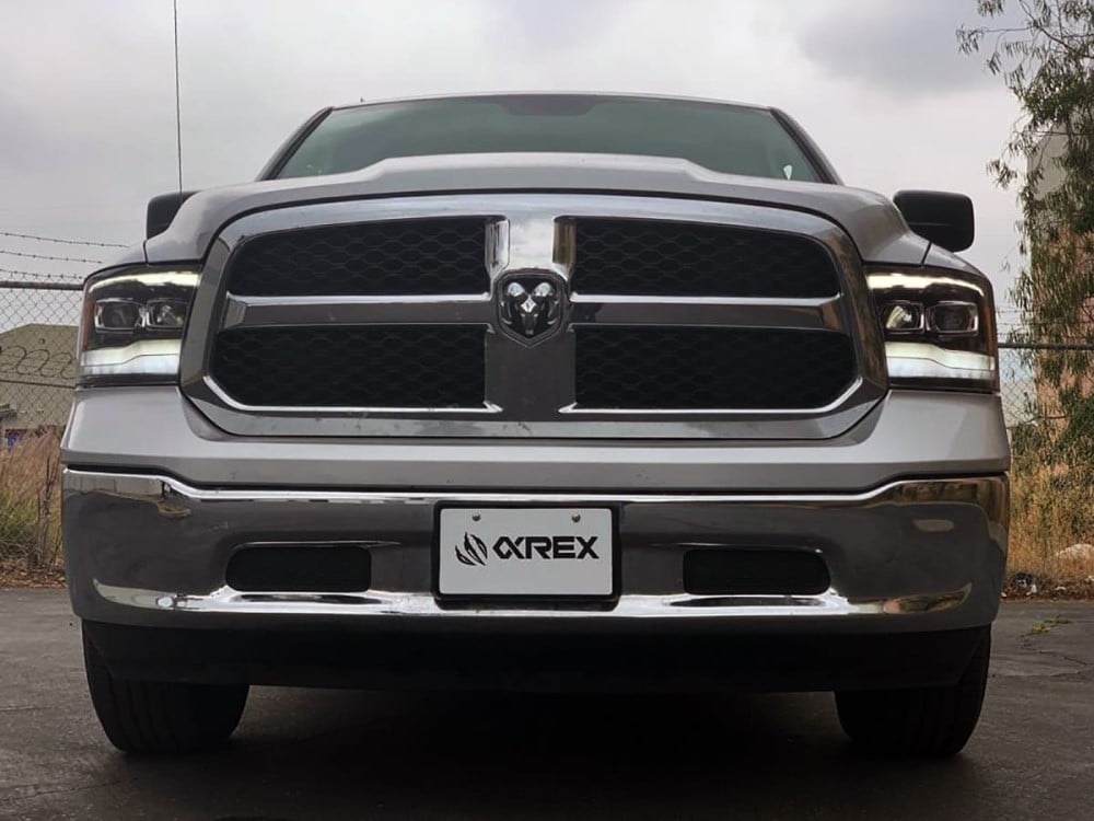 Alpharex LUXX-Series Alpha Black LED Projector Headlights for 10-18 Ram 6.7L Cummins