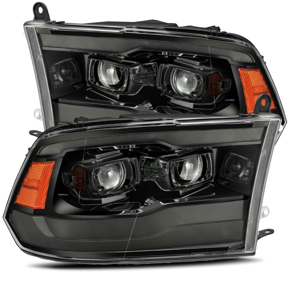 Alpharex LUXX-Series Alpha Black LED Projector Headlights for 10-18 Ram 6.7L Cummins