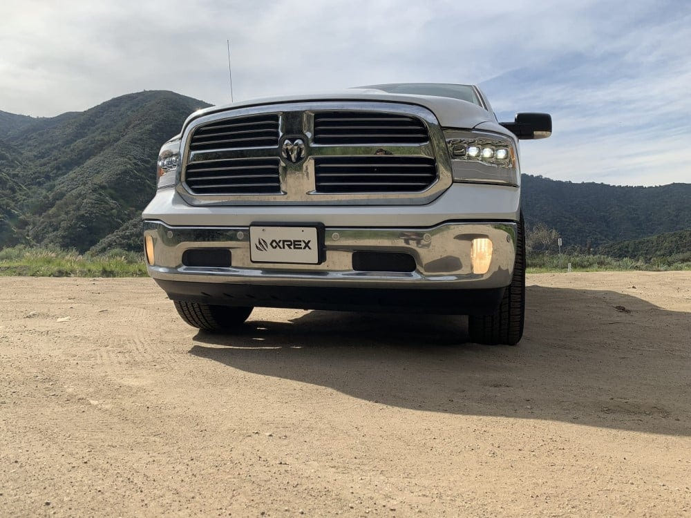 Alpharex NOVA-Series Chrome LED Projector Headlights for 10-18 Ram 6.7L Cummins