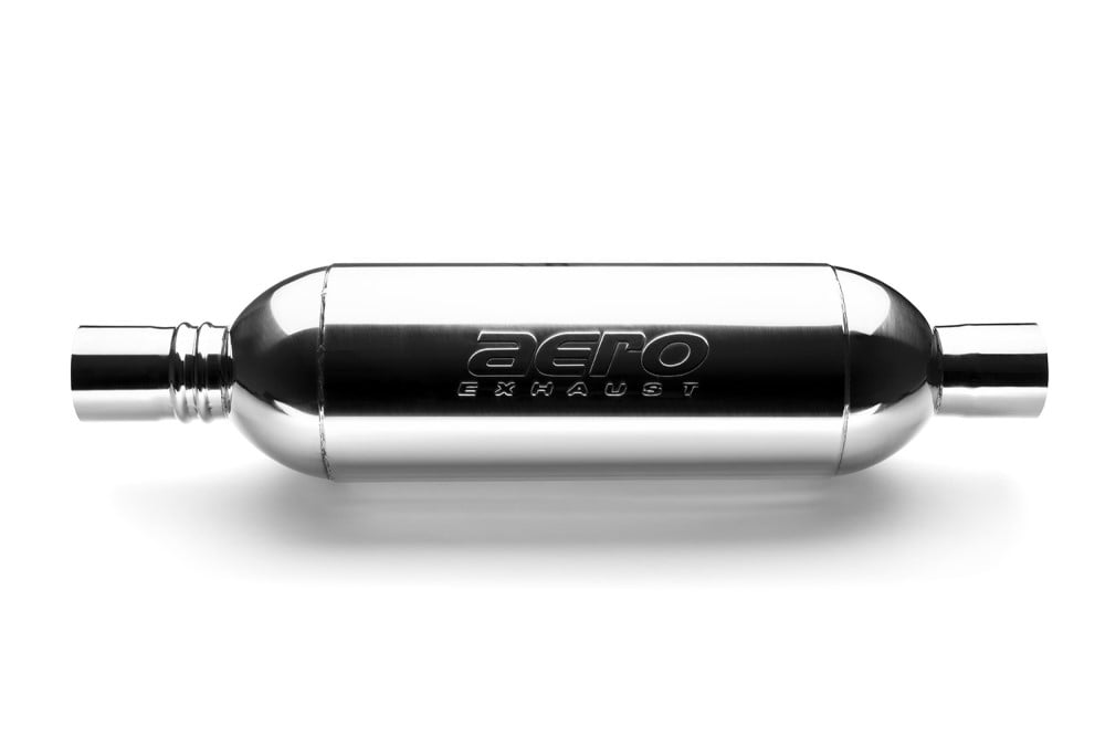 Aeroturbine Resonated 2.5" In x 2.5" Out Muffler 2525XL