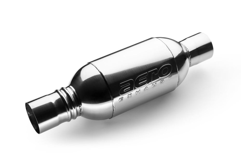 Aeroturbine Non-Resonated 3.0" In x 3.0" Out Muffler 3030