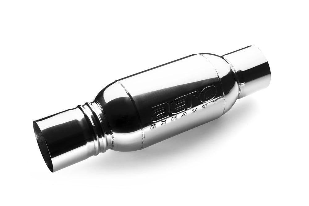 Aeroturbine Non-Resonated 4.0" In x 4.0" Out Muffler 4040