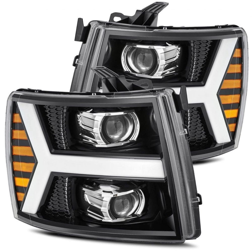 Alpharex PRO-Series Halogen Projector Headlights for 07.5-14 Chevrolet 2500HD and 3500