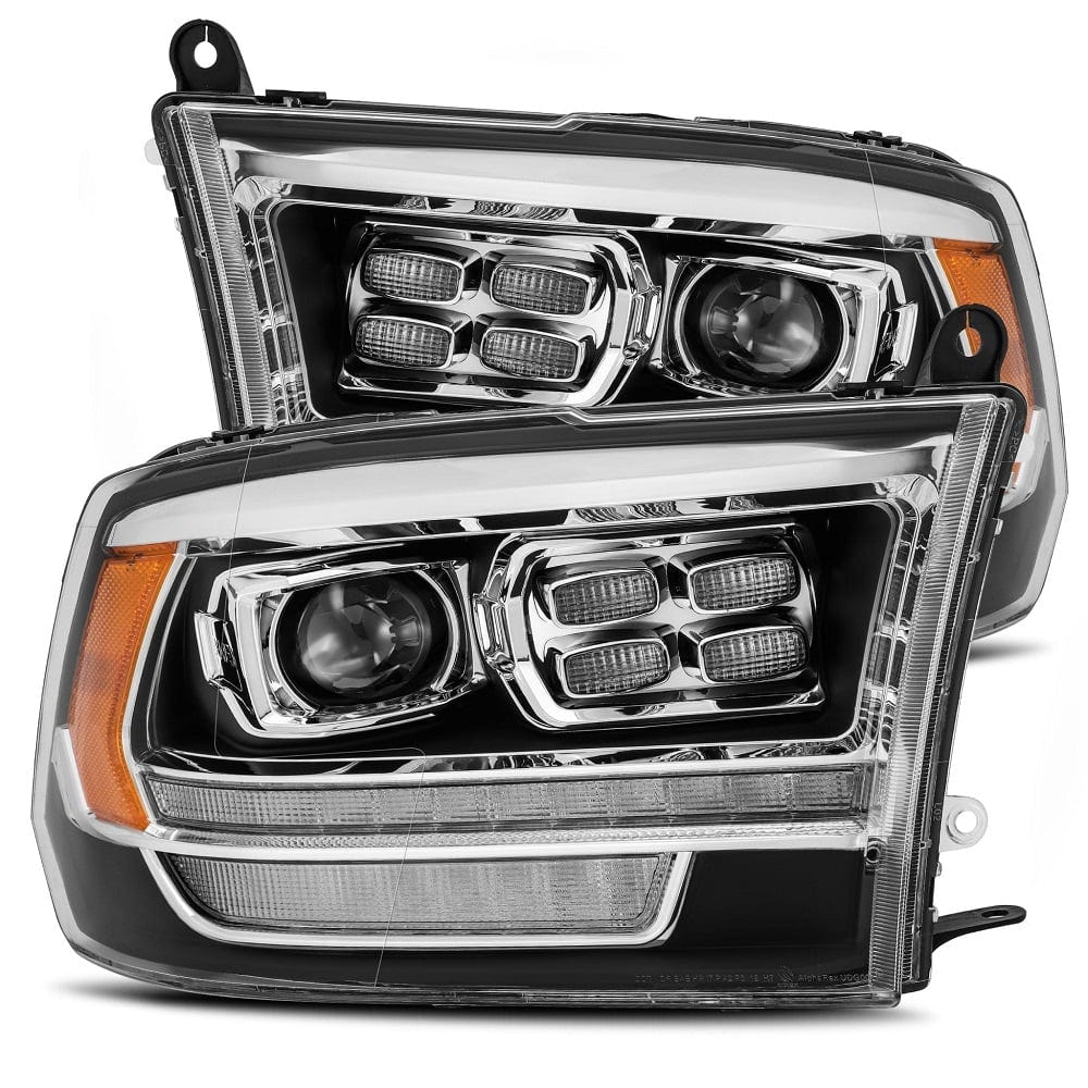 Alpharex LUXX-Series LED Projector Headlights for 10-18 Dodge Ram 2500 and 3500