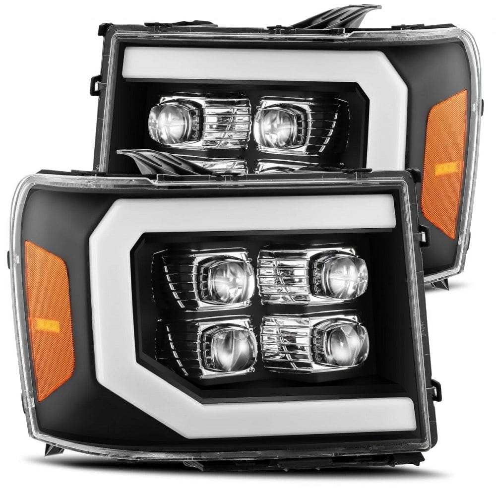 Alpharex NOVA-Series LED Projector Headlights for 07.5-14 GMC 2500HD and 3500