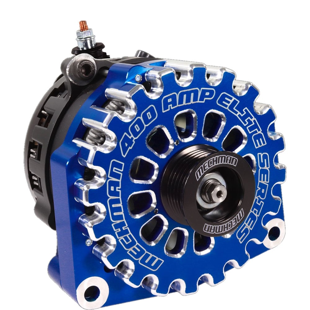 Mechman Large Case Billet 400 Amp High Output Alternator 01-07 GM