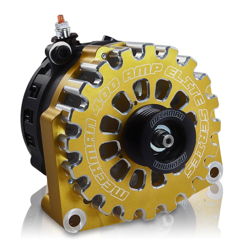 Mechman Large Case Billet 400 Amp High Output Alternator 01-07 GM