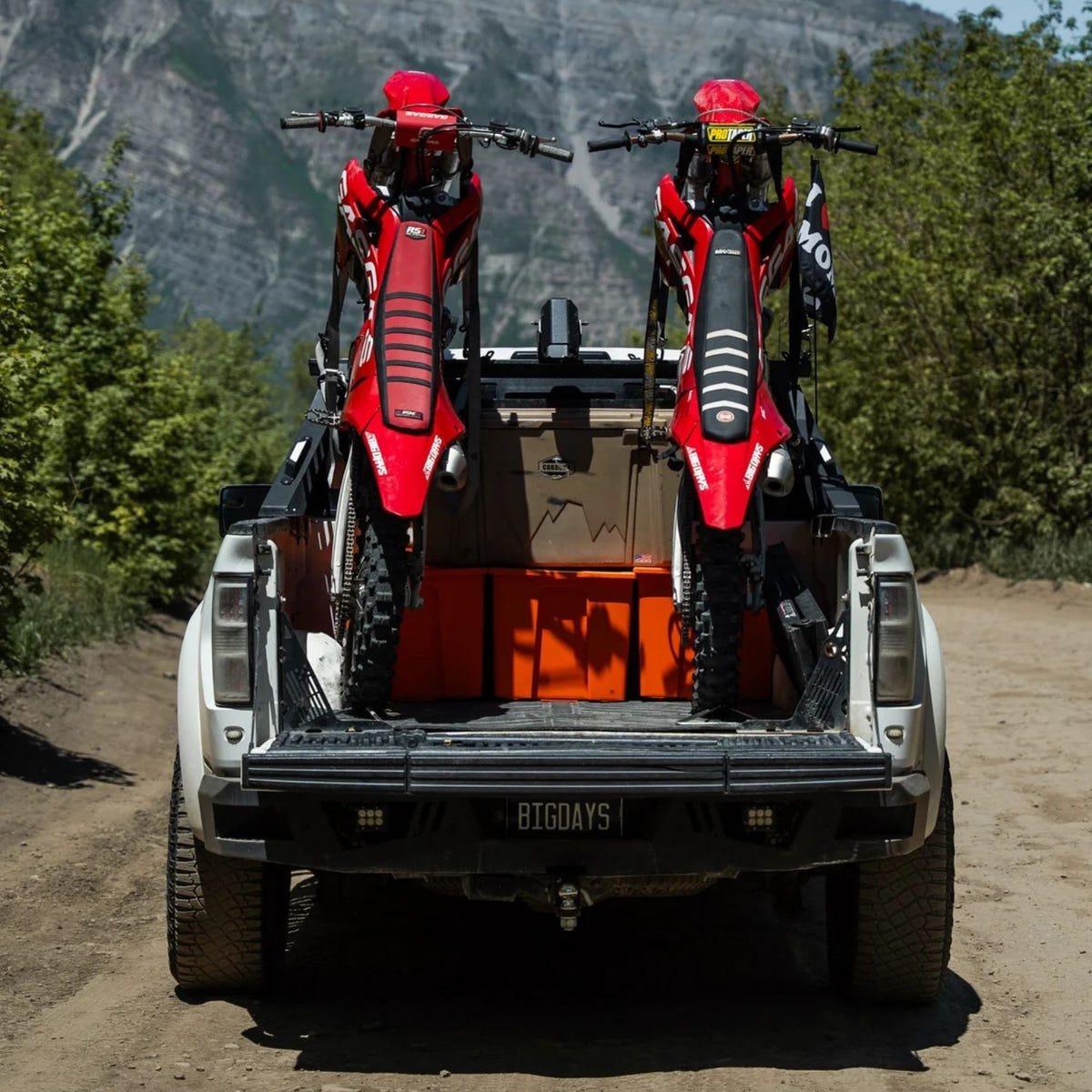 Big Days Chase Rack System motorcycle hauling solution for compact and full-size trucks