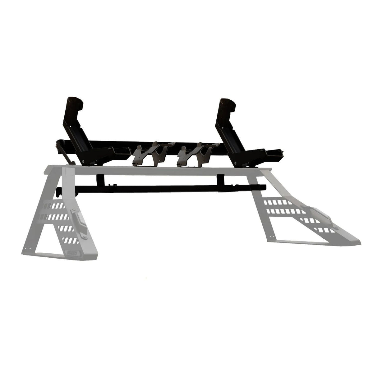 Big Days Chase Rack System Elite Build 2 Bike 2 Motorcycle truck bed rack with Heretic LED light bar