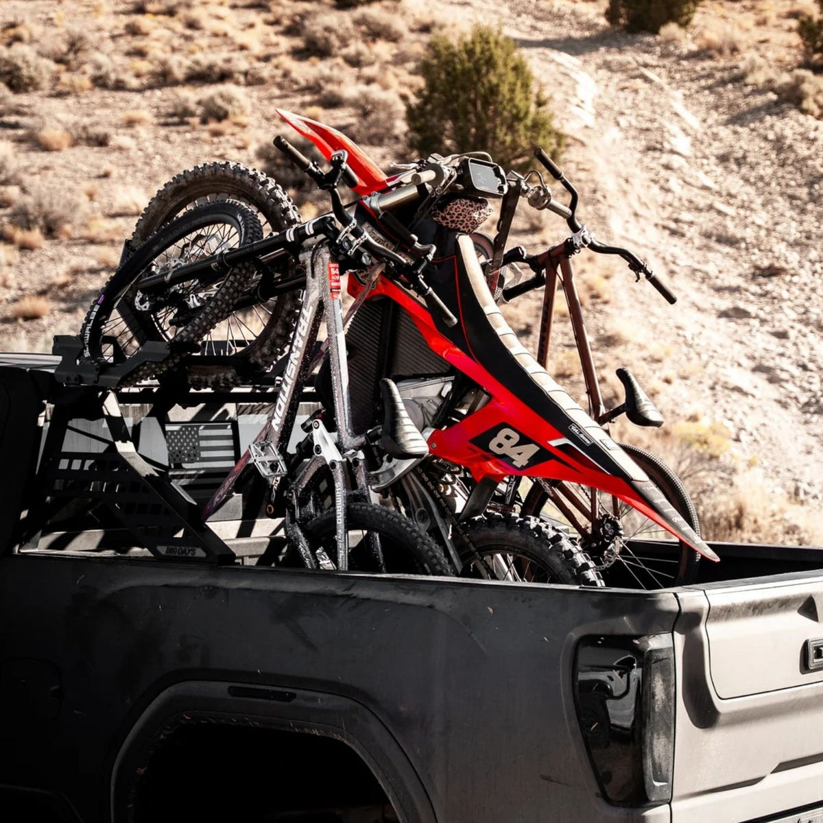 Big Days Elite Build truck bed rack with Headache Rack for bikes, motorcycles, and gear