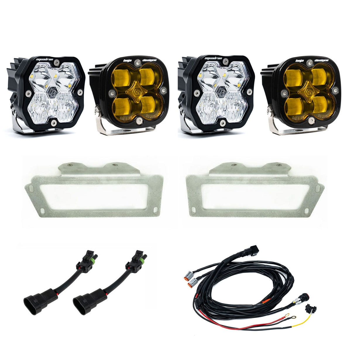 Baja Designs Squadron SAE Fog Pocket Light Kit 10-18 Ram 2500 / 3500