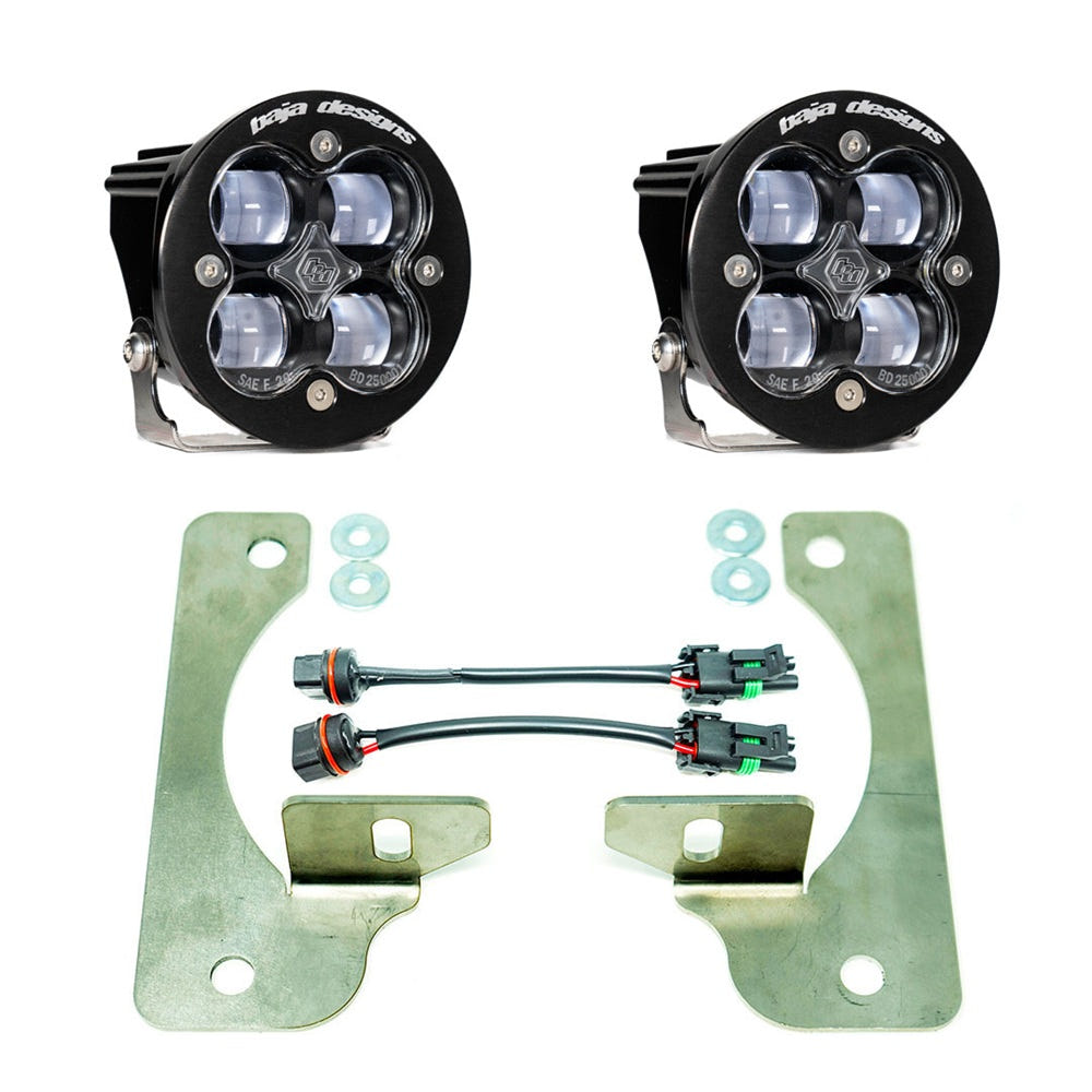 Baja Designs Squadron-R SAE Fog Pocket Light Kit for 18-25 Jeep with Rubicon Bumper