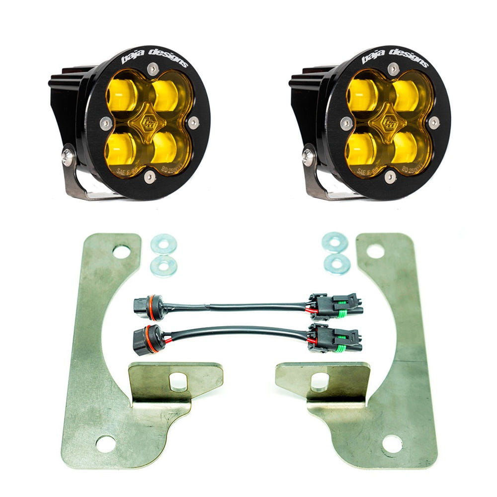Baja Designs Squadron-R SAE Fog Pocket Light Kit for 18-25 Jeep with Rubicon Bumper